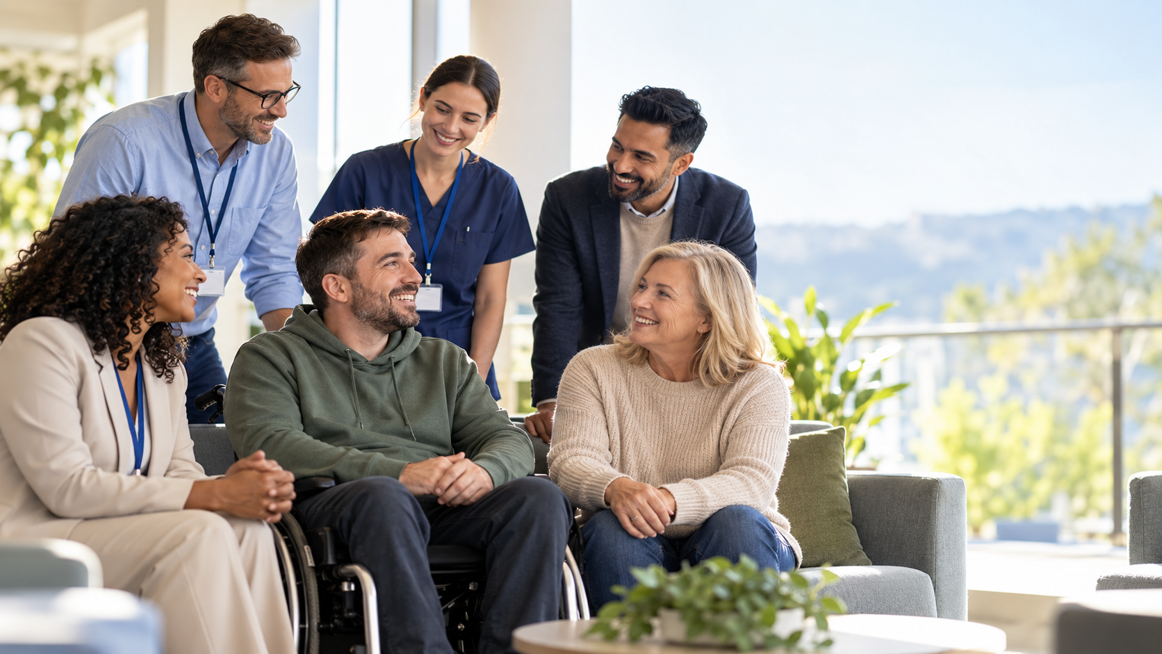 Service families and professionals together